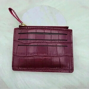 Burgundy Petite Card Wallet